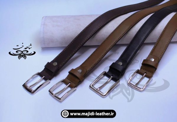تصویر 1 انواع کمربند چرمی دولایه چرم طبیعی مردانه