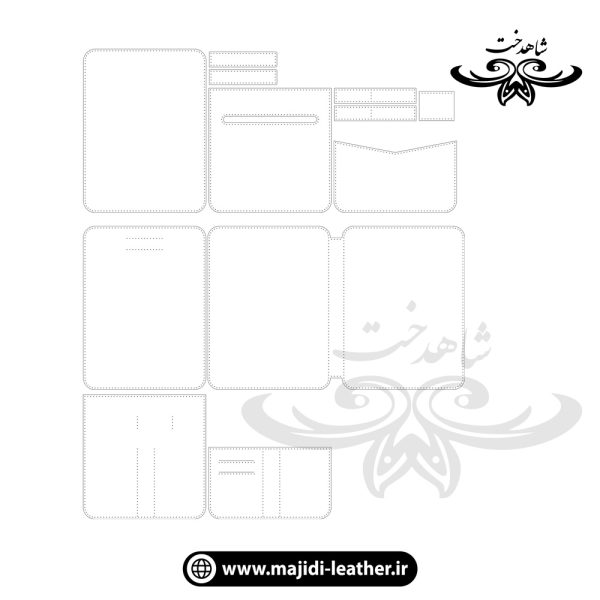 تصویر 1 الگوی گیف کلاسور چرمی