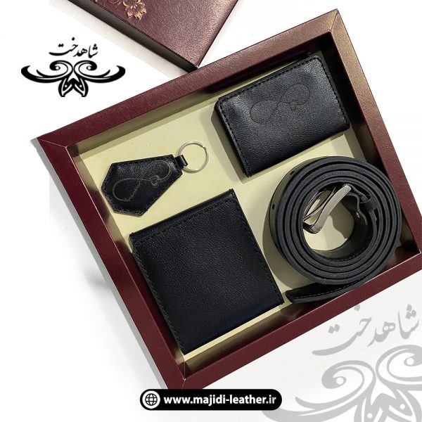 تصویر 1 ست‌هدیه مردانه چرم طبیعی