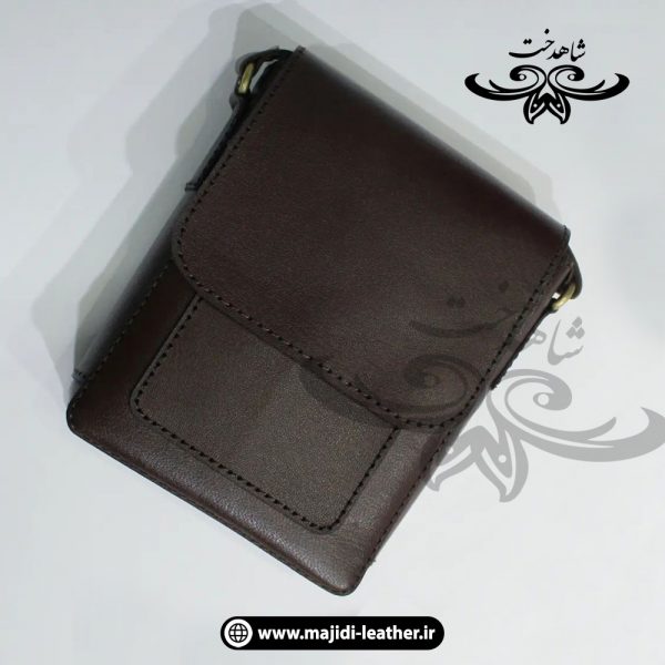 کیف دوشی کد1001 رنگ قهوه ای تیره
