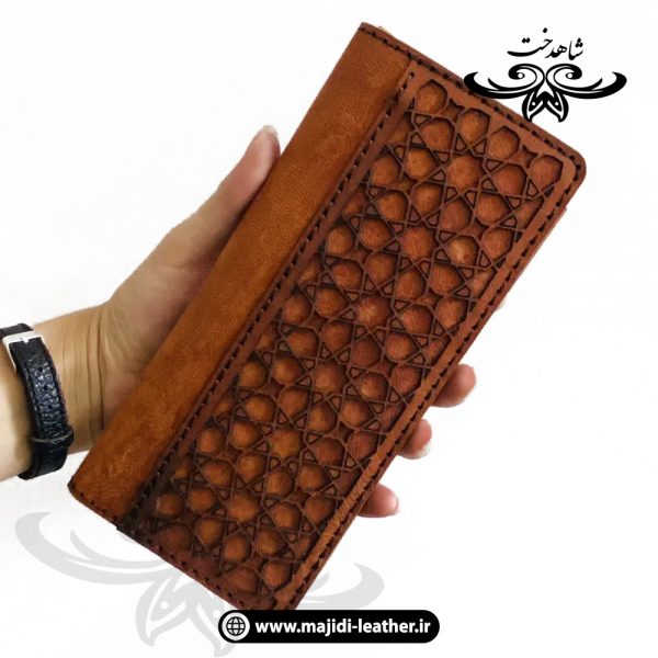 تصویر 3 کیف جیبی طرح اسلیمی عسلی