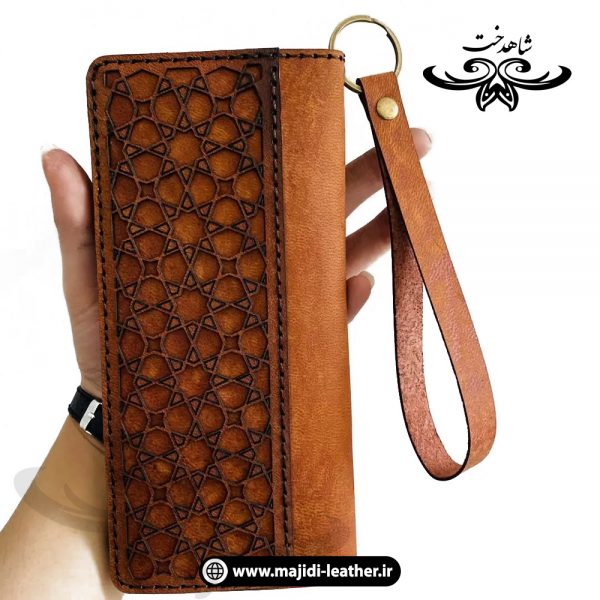 تصویر 1 کیف جیبی طرح اسلیمی عسلی