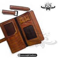تصویر 1 ست کیف و بند چرمی