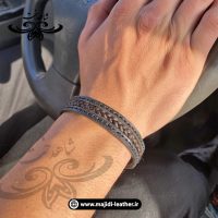 تصویر دست بند گیس باف